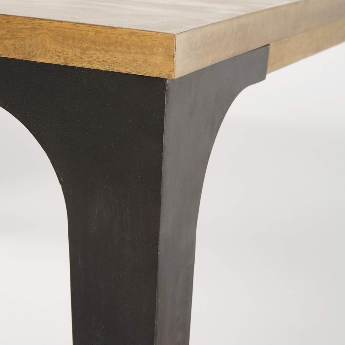 Profesionnal Industrial Dining Table in Pale Mango Wood L75 Metropolis Pro – image 3