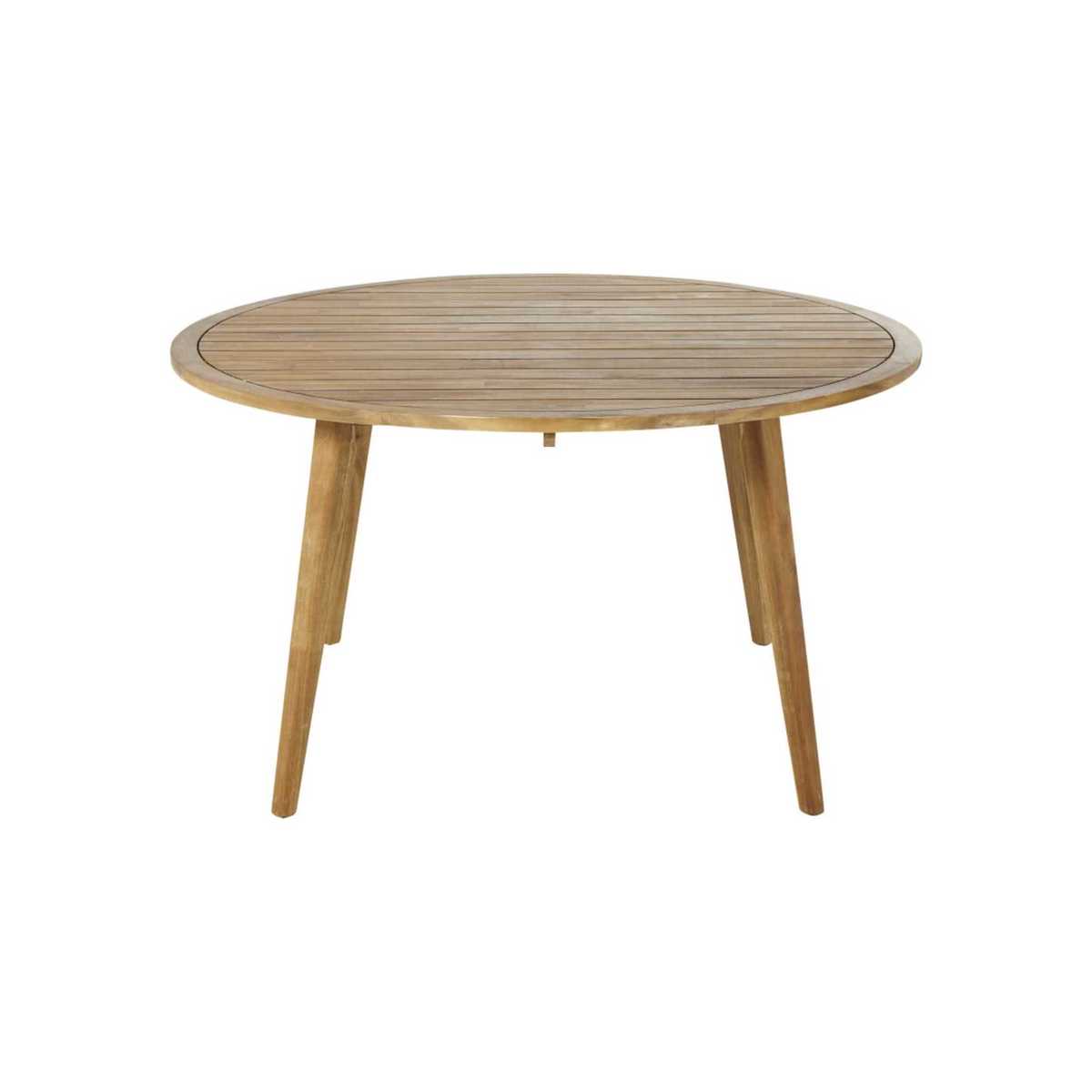 Round Solid Acacia 6-Seater Garden Table D140 Noumea – image 2