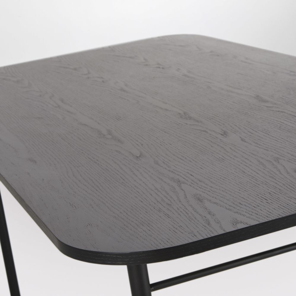 8-person dining table in black L180cm – image 3