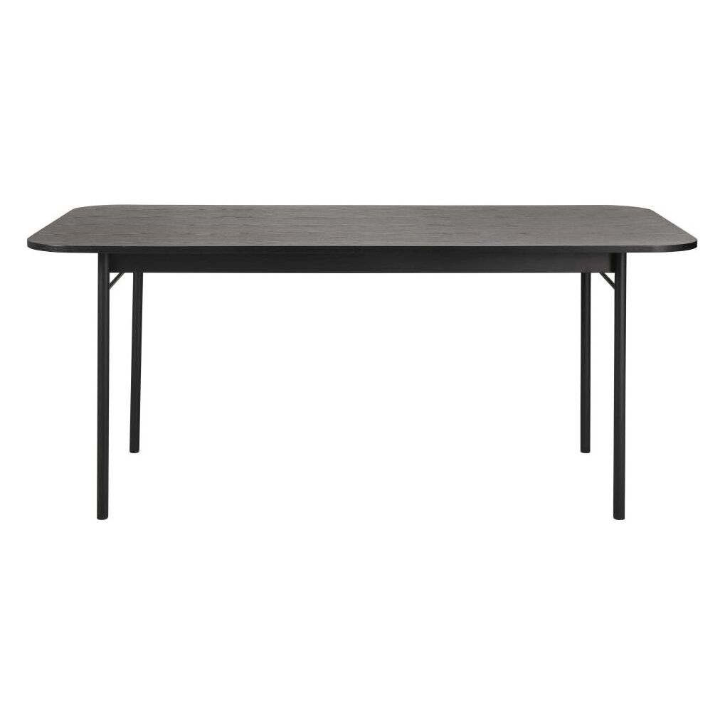 8-person dining table in black L180cm – image 1