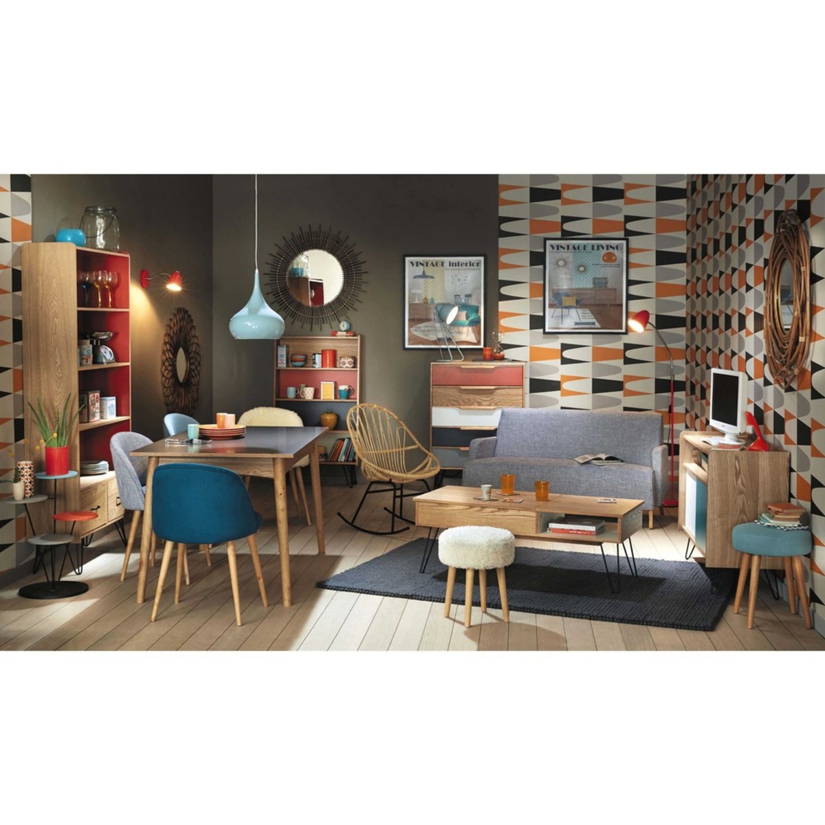 Extendible 6-10 Seater Dining Table in Charcoal Grey L 150-220 Boop – image 6