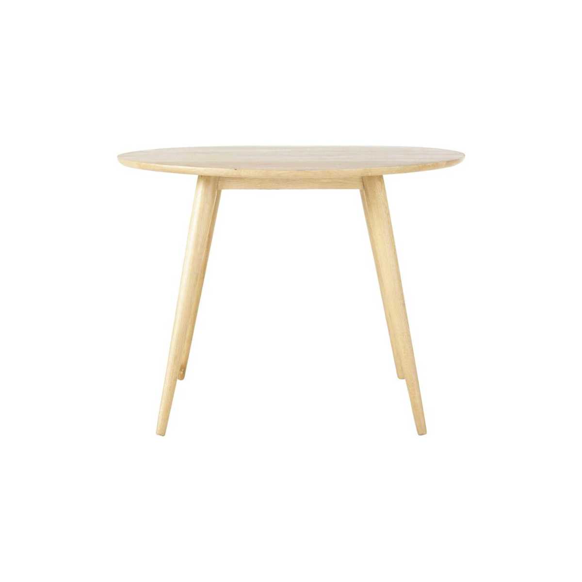 Solid oak vintage round dining table D100 Norway – image 1