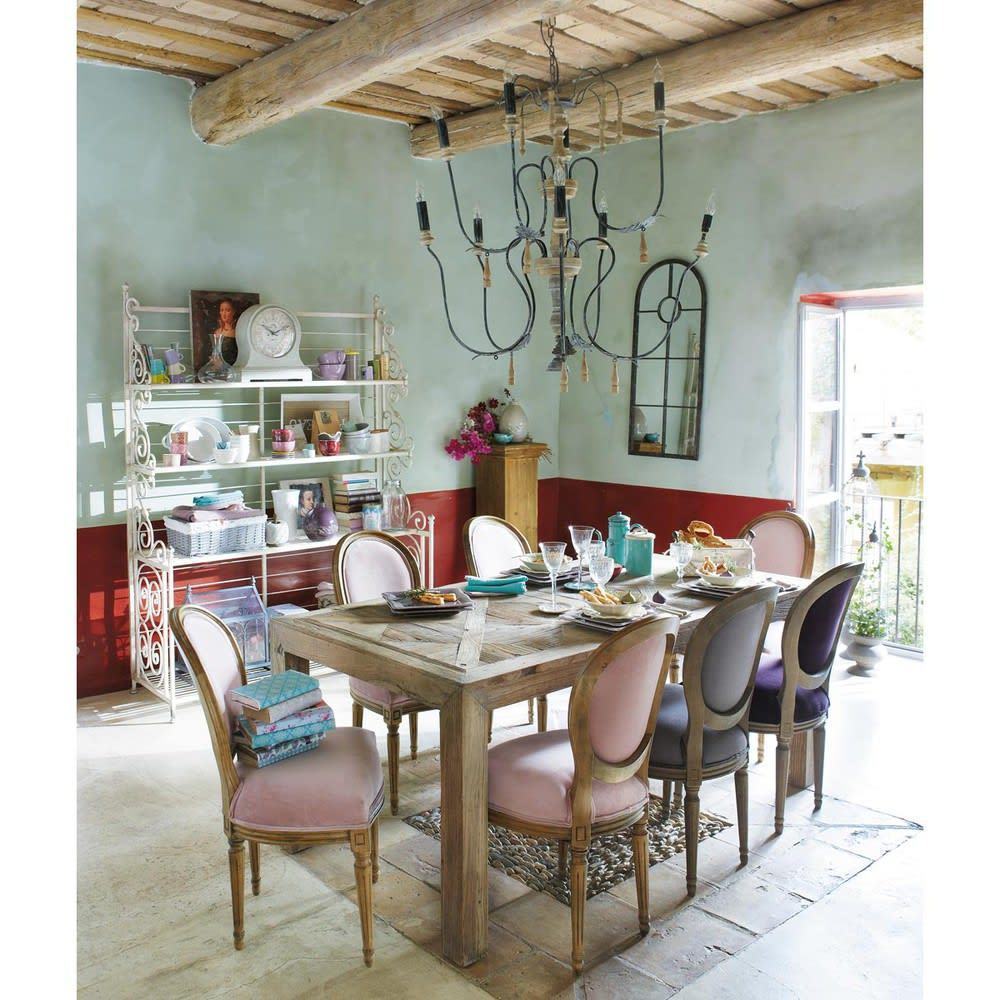 BRUGES - Recycled solid elm dining table – image 3