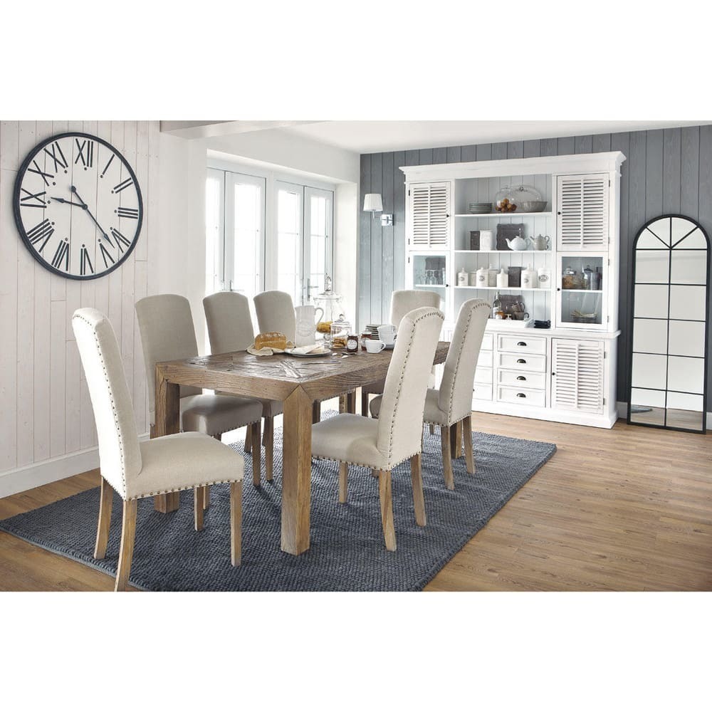 BRUGES - Recycled solid elm dining table – image 4