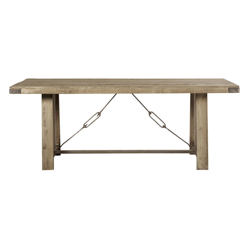 Mango Wood and Metal 8-10 Seater Industrial Dining Table W205 – image 2