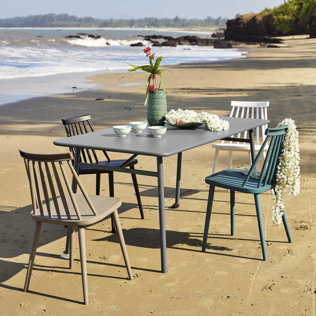 Metal garden table W 160cm Harry's – image 5