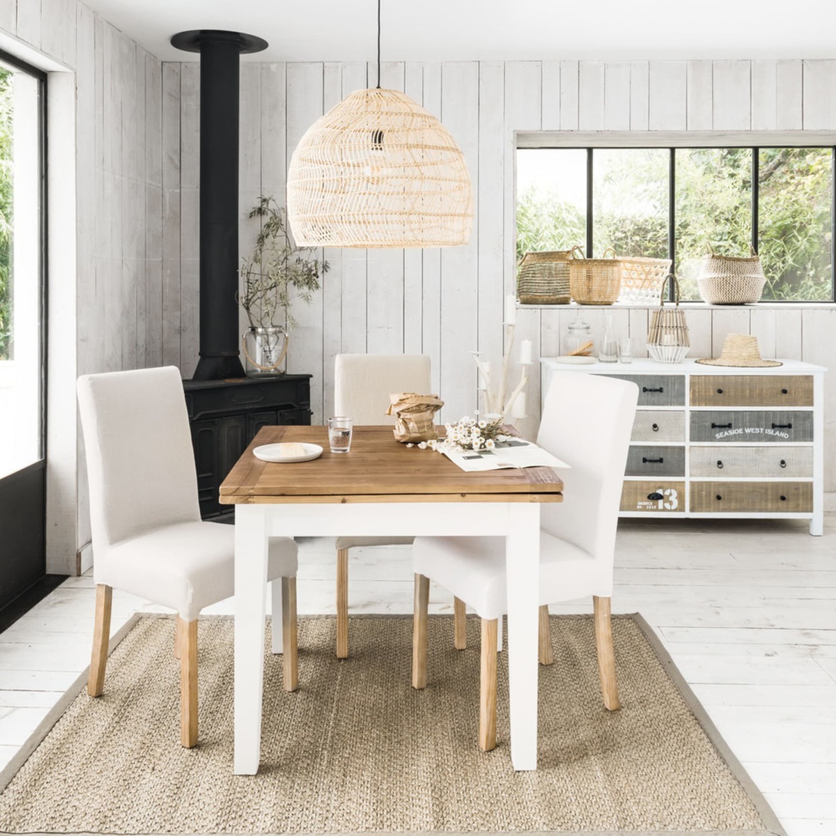 Extendible 4-8 Seater Dining Table L90-180 Provence – image 4