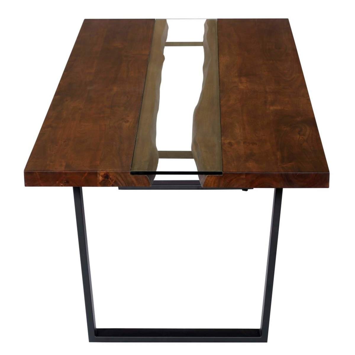 Acacia, Glass and Metal 8/10-Seater Dining Table Kaawa – image 3