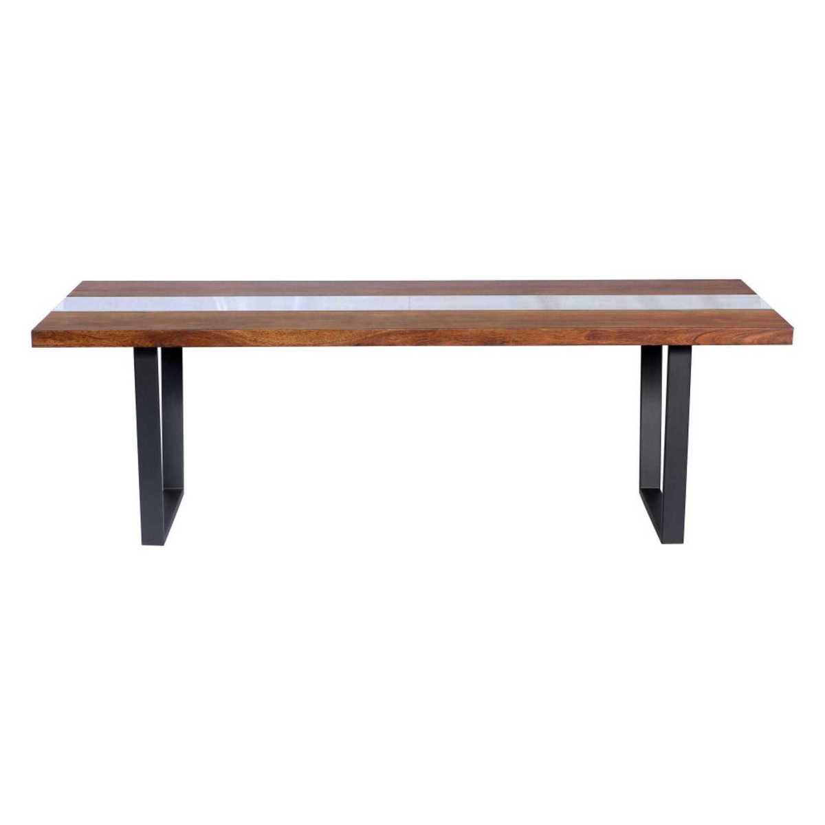 Acacia, Glass and Metal 8/10-Seater Dining Table Kaawa – image 2