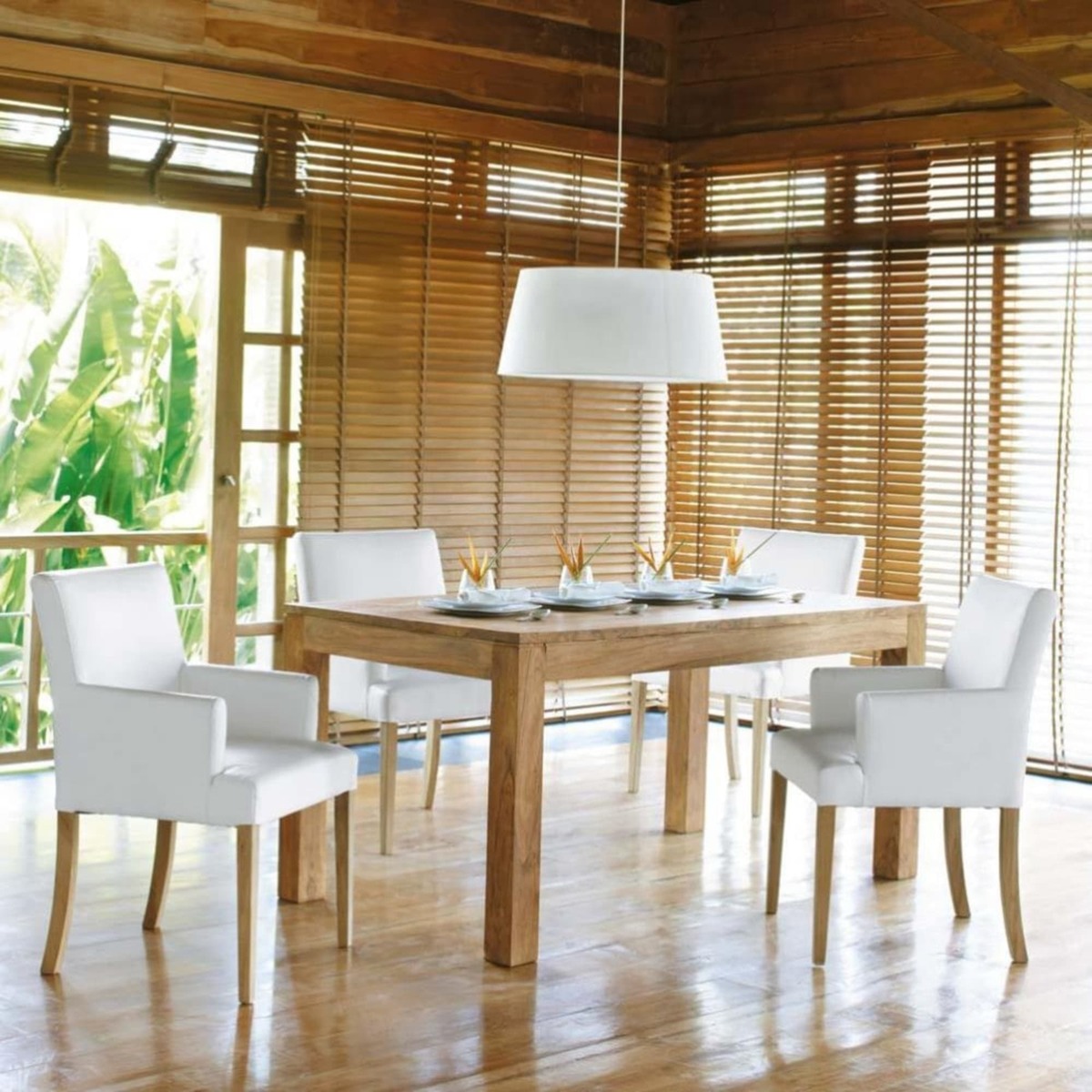 Solid Sheesham Wood Dining Table L160 Stockholm – image 2