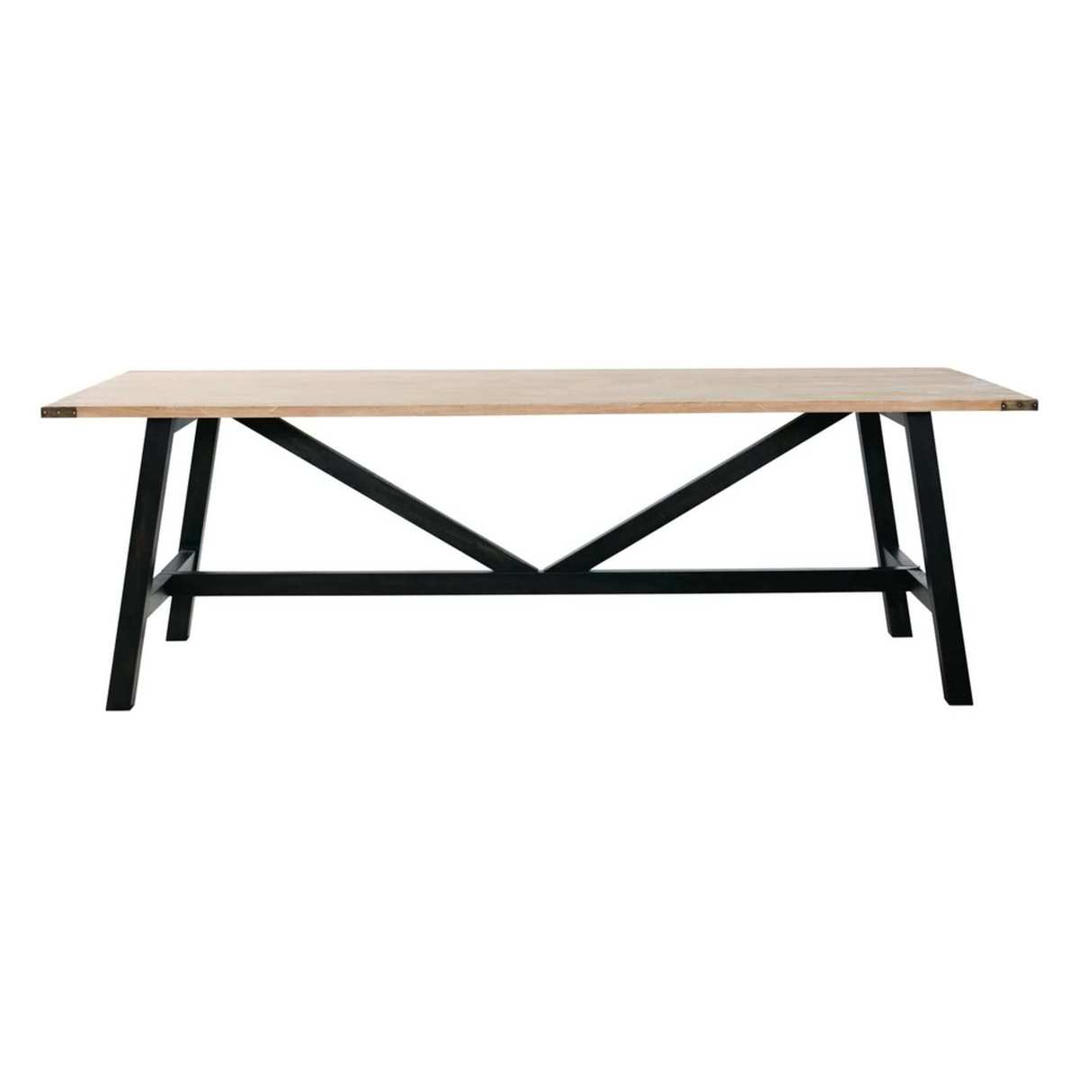 Solid Mango Wood 8-Seater Dining Table W 240 cm Indies – image 2