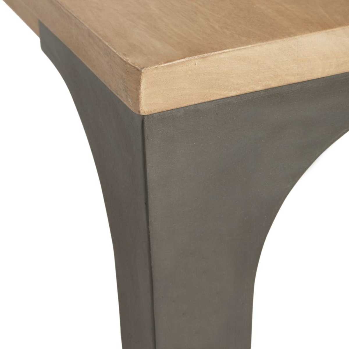 Pale Mango Wood and Grey Metal Meeting Table W145 Metropolis Pro – image 5