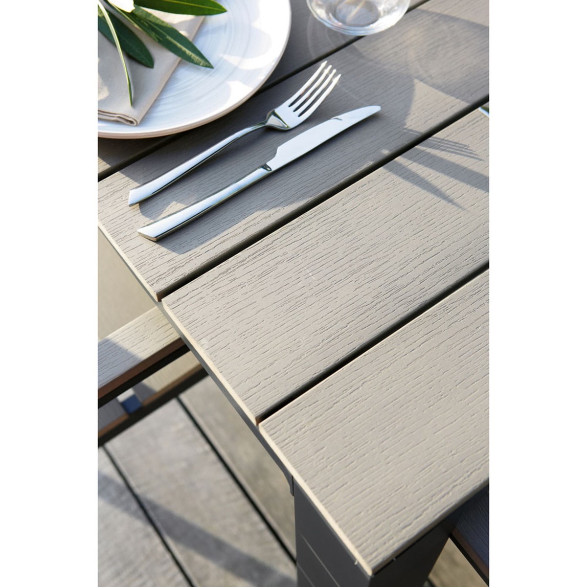 Anthracite Grey Garden Table 8-10-Seater in Aluminium W 230 Escale – image 4