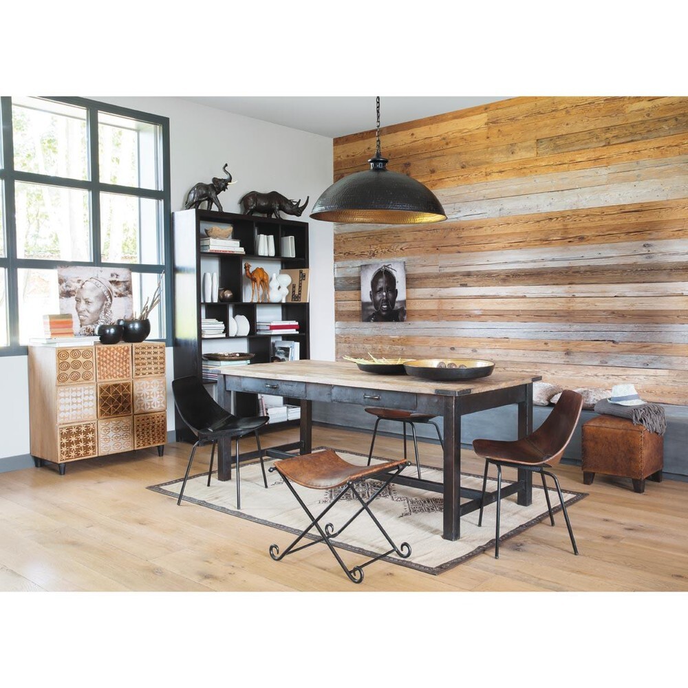 Mango Wood and Metal Dining Table L200 – image 8