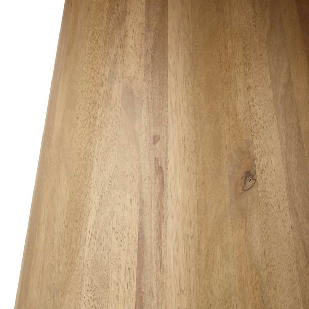 Round Whitewashed Solid Mango Wood 5/6-Seater Dining Table D120 Nogobo – image 3