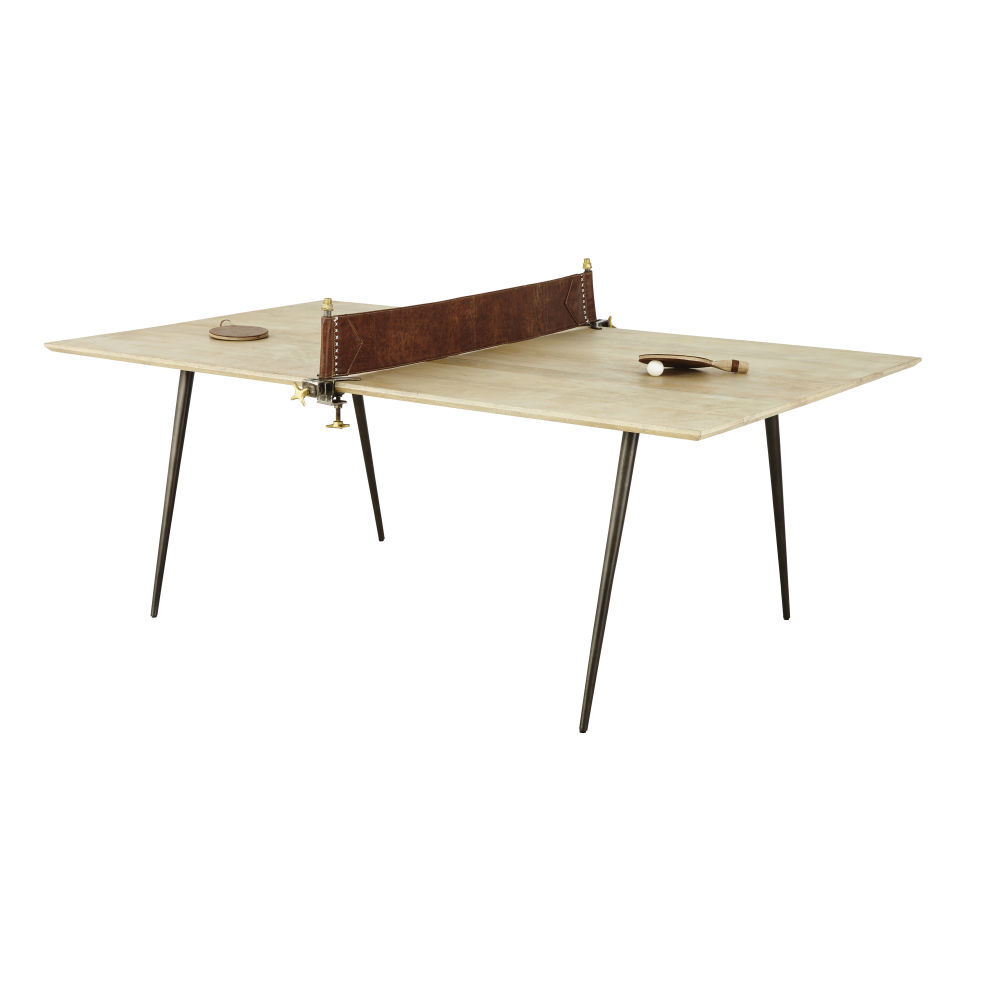 Mango Wood and Metal 8-10 Seater Dining Table W207 – image 3