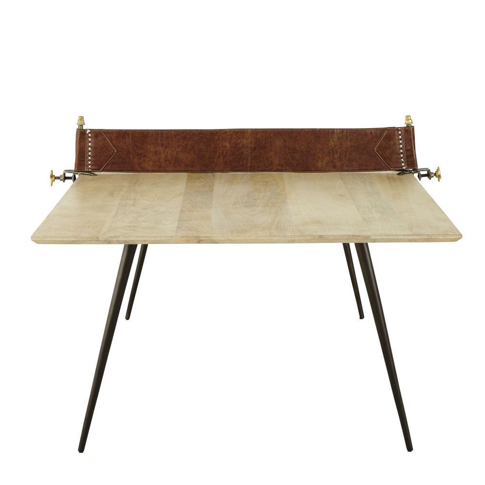 Mango Wood and Metal 8-10 Seater Dining Table W207 – image 4