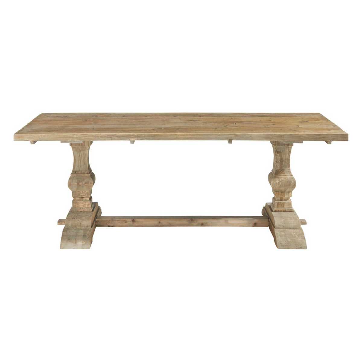 Distressed wood dining table W 220cm Lourmarin – image 2