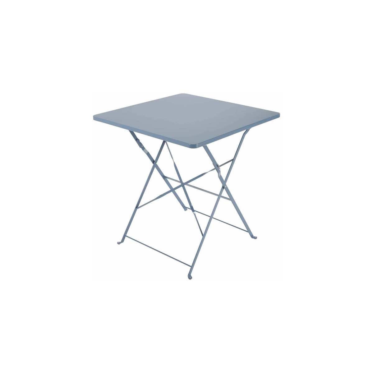 2-Seater Blue-Grey Metal Folding Garden Table W70 Guinguette – image 1