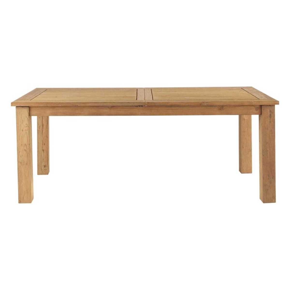 Recycled teak extending garden table W200 Cassiopee – image 2