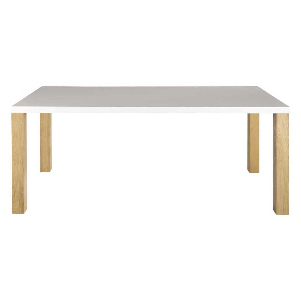 Wooden dining table in white W 200cm Austral – image 2