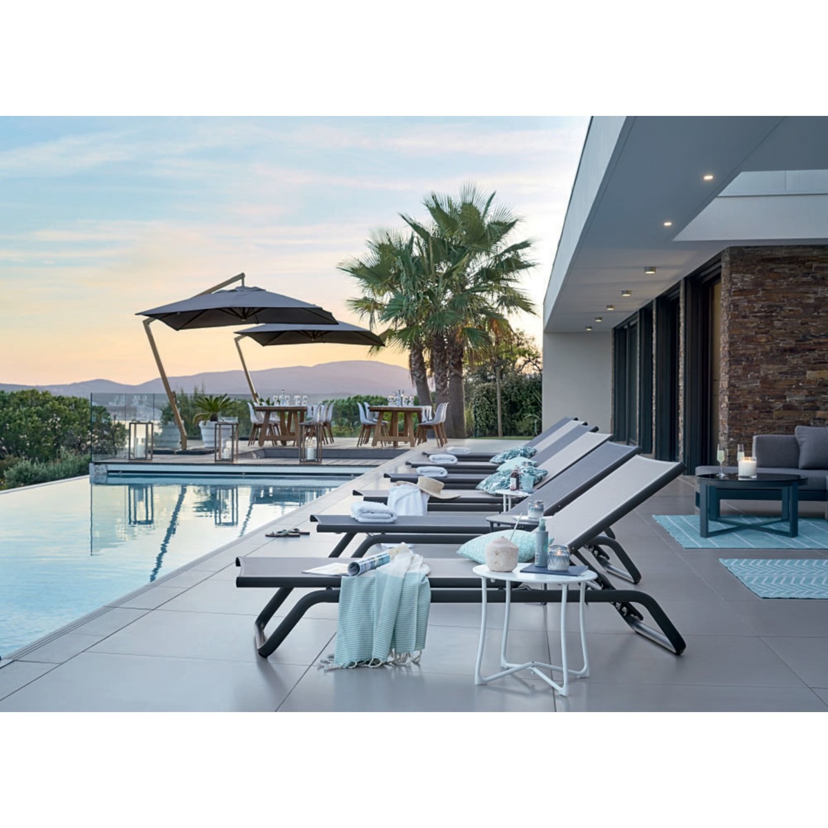 Recycled Teak 8-Seater Garden Table L200 Tecka – image 6
