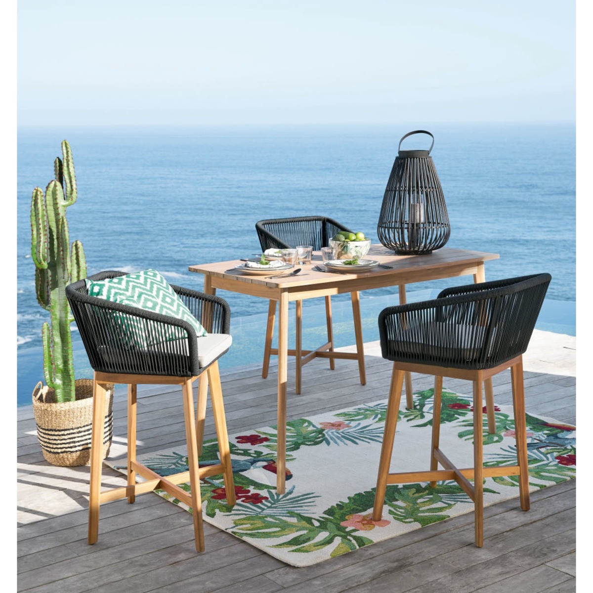 Solid Acacia Counter-Height 6-Seater Garden Table L150 Napari – image 7