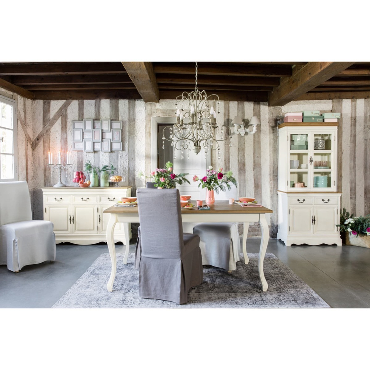 Dining Table in Cream L160 Léontine – image 3
