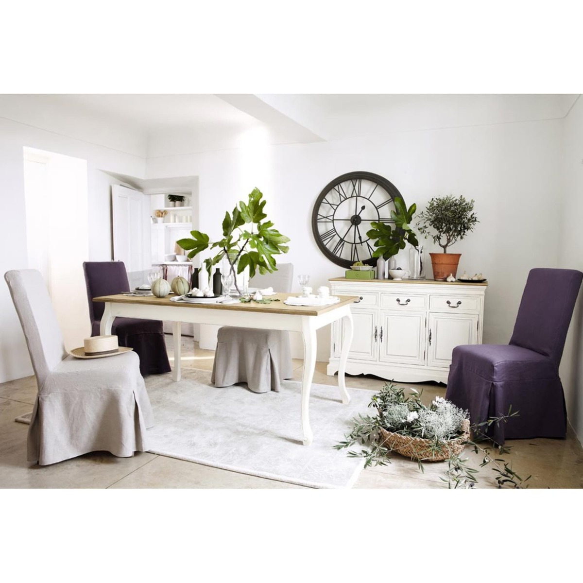Dining Table in Cream L160 Léontine – image 4
