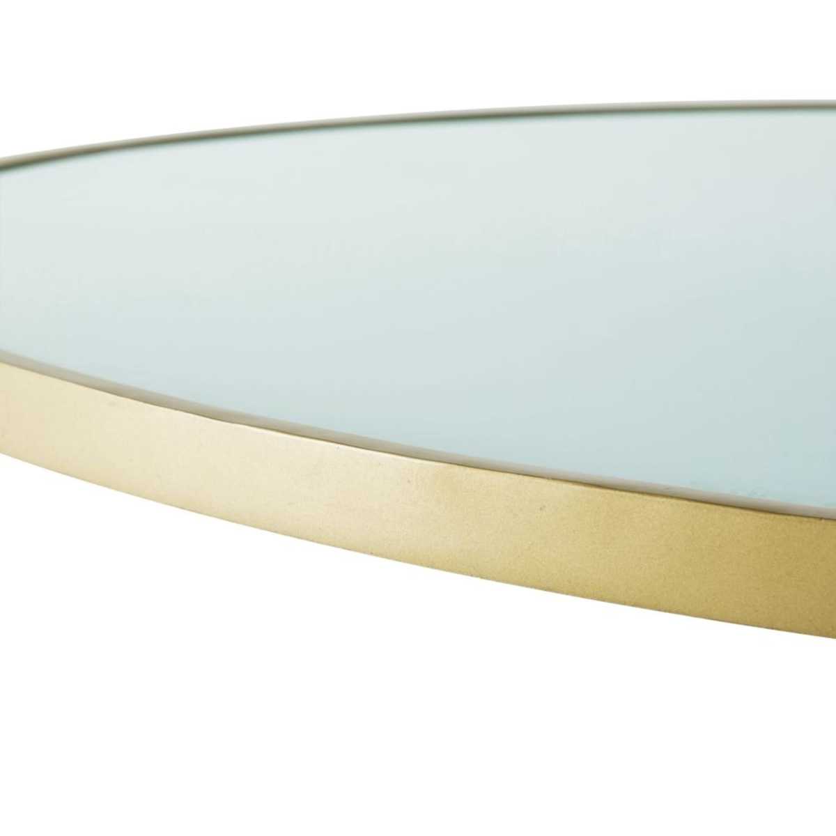 Round Whitened Glass 6-Seater Dining Table D140 Riverside – image 3