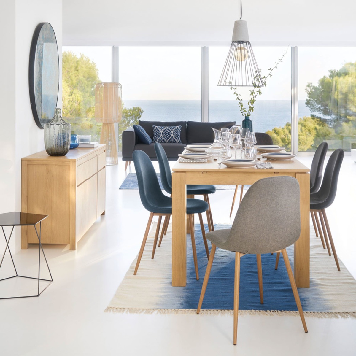Extendible 6-10 Seater Dining Table L160-240 Danube – image 6