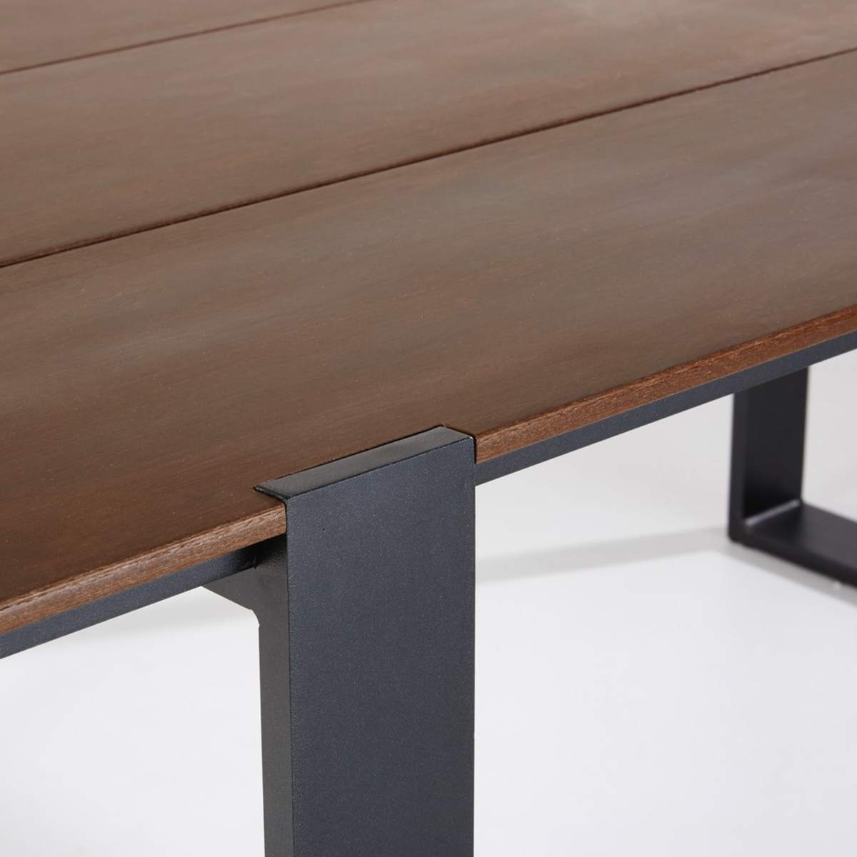 Aluminium and Composite 6-Seater Garden Table W 200 cm Comores – image 3