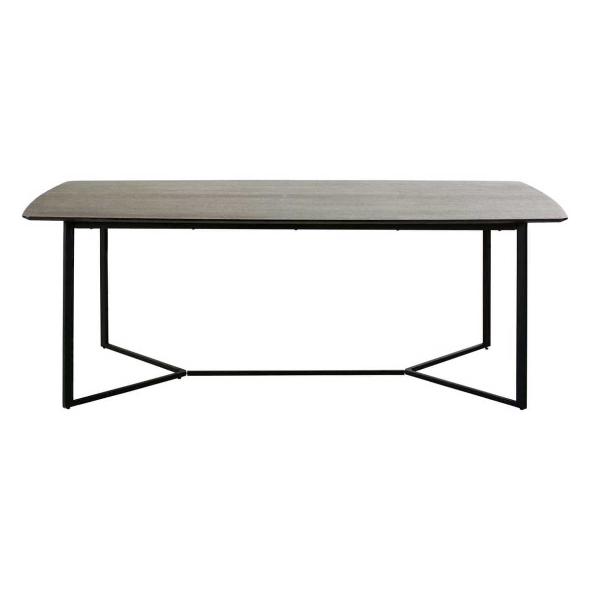 Black 6-8 Seater Dining Table W 210 cm Opal – image 2