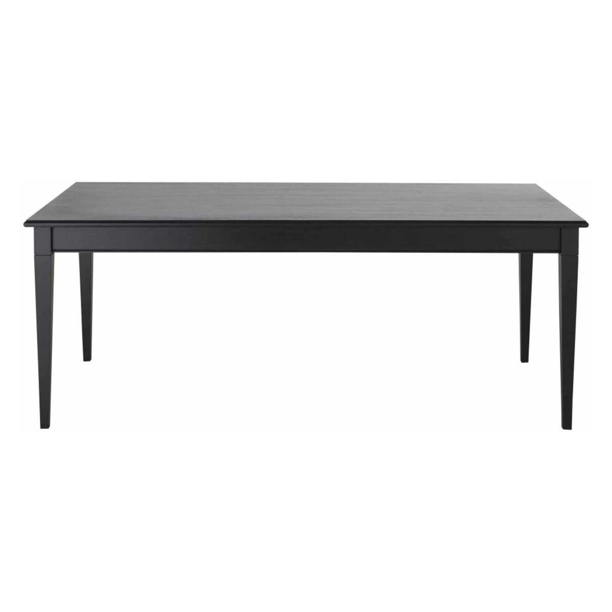 Black 8-10 Seater Dining Table with 2 Drawers L200 Cambronne – image 2