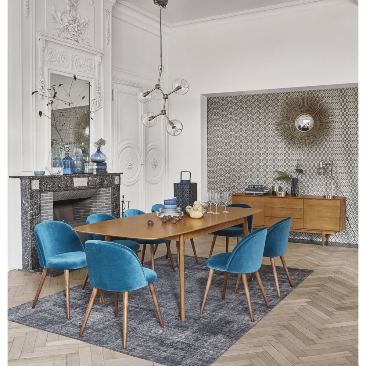 Oak Extendible 8-10 Seater Dining Table L180-240 Portobello – image 5