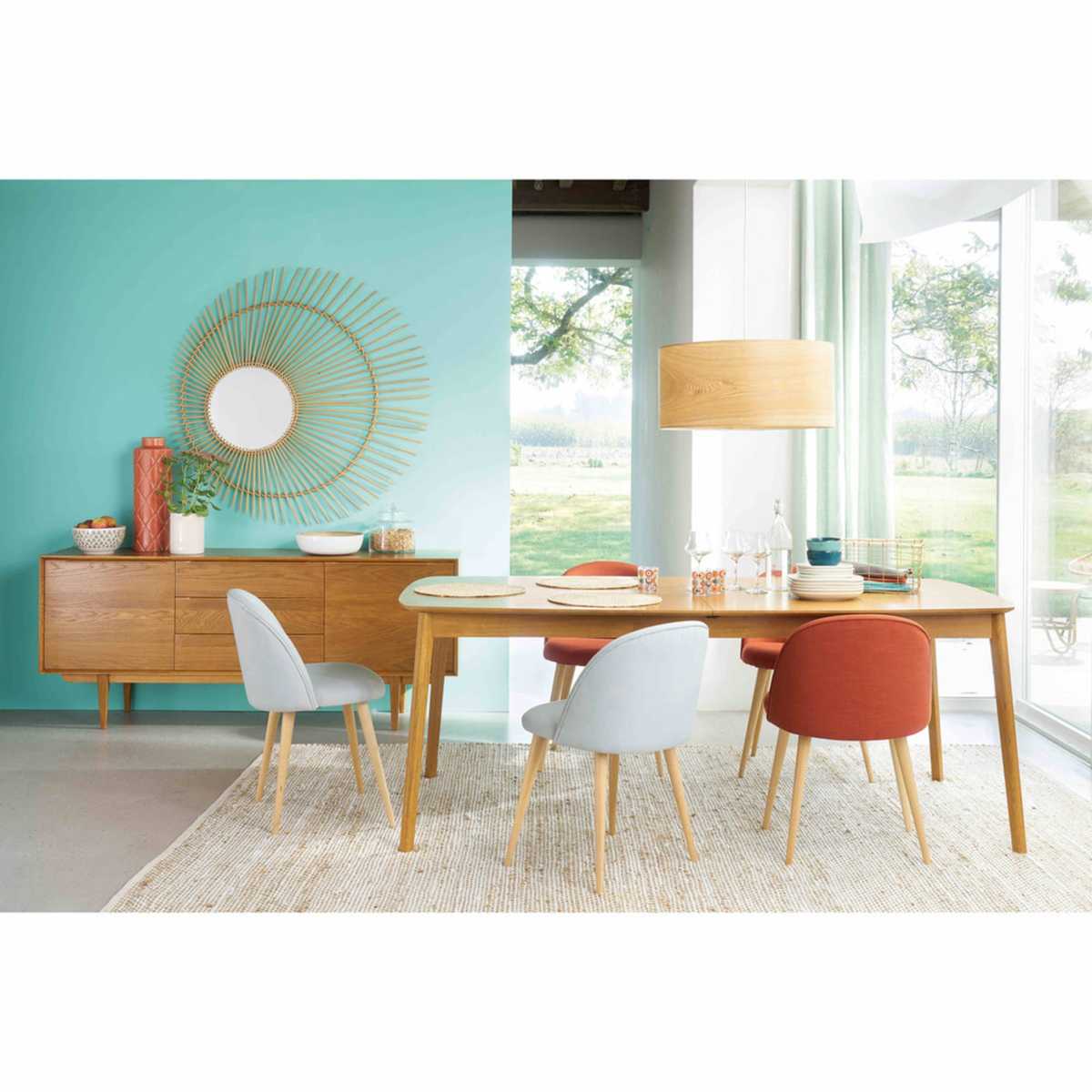 Oak Extendible 8-10 Seater Dining Table L180-240 Portobello – image 6