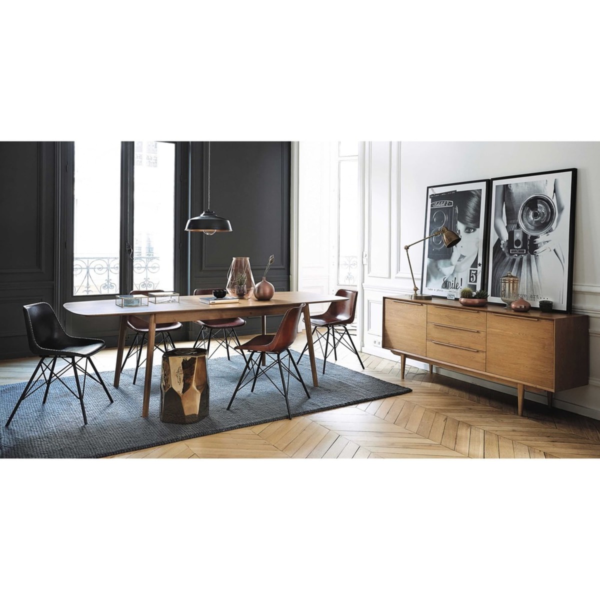 Oak Extendible 8-10 Seater Dining Table L180-240 Portobello – image 7