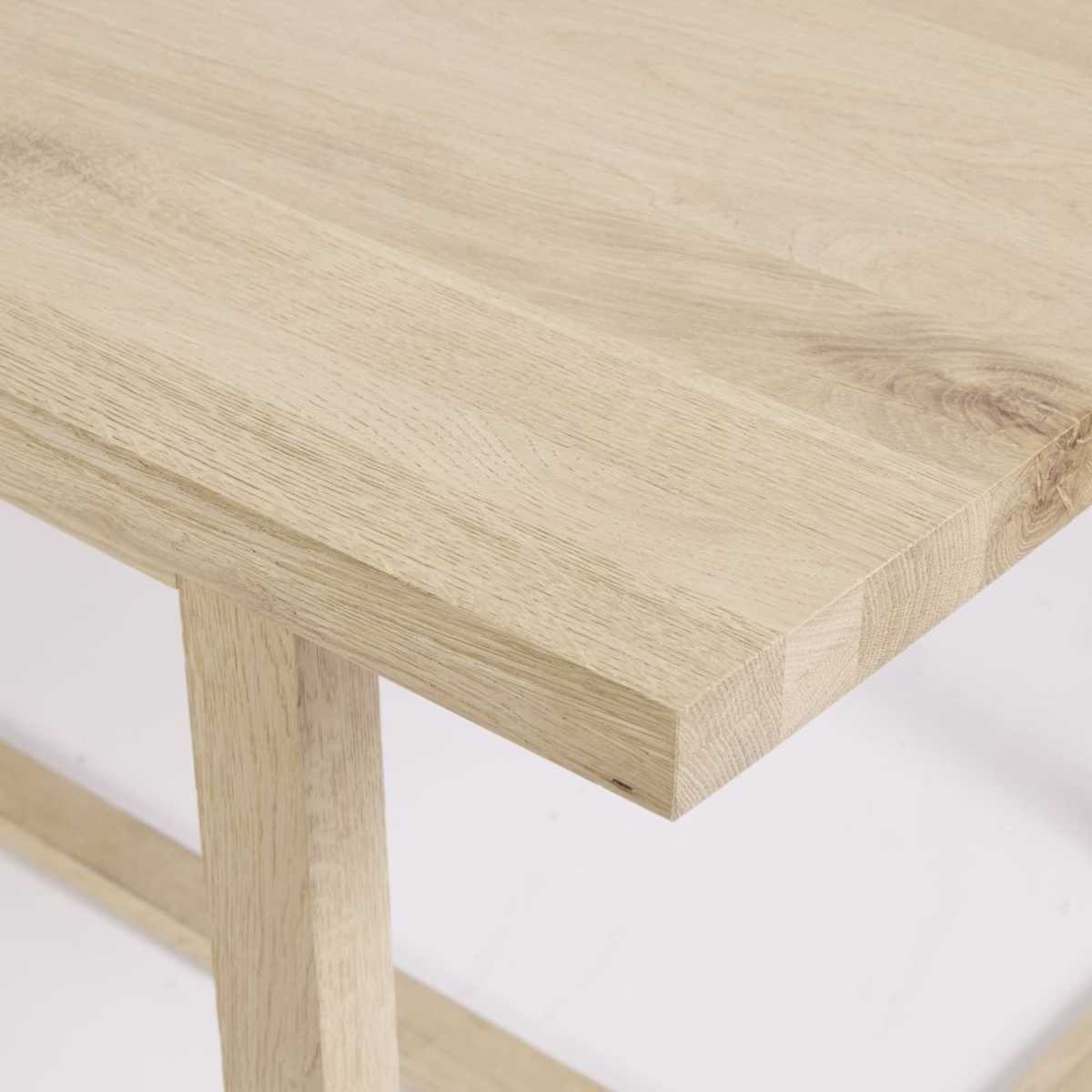 Solid Oak 6-8 Seater Dining Table W180 Sand – image 3