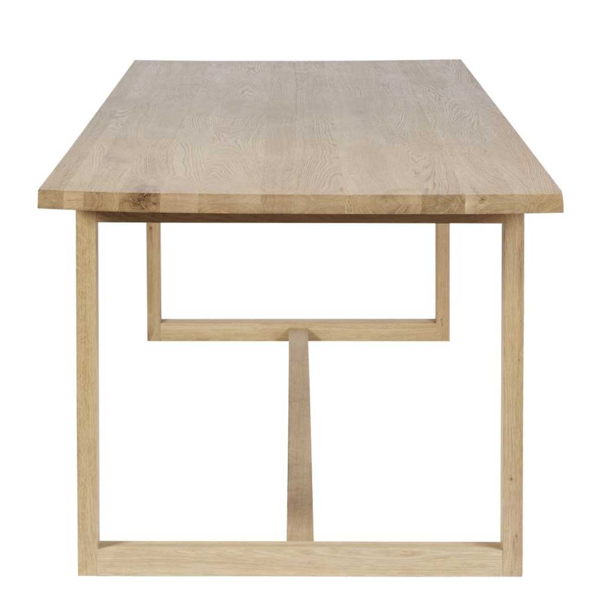 Solid Oak 6-8 Seater Dining Table W180 Sand – image 5
