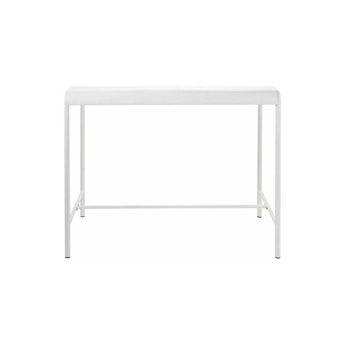 White Metal 4-Seater Counter-Height Garden Table L130 Batignolles – image 2
