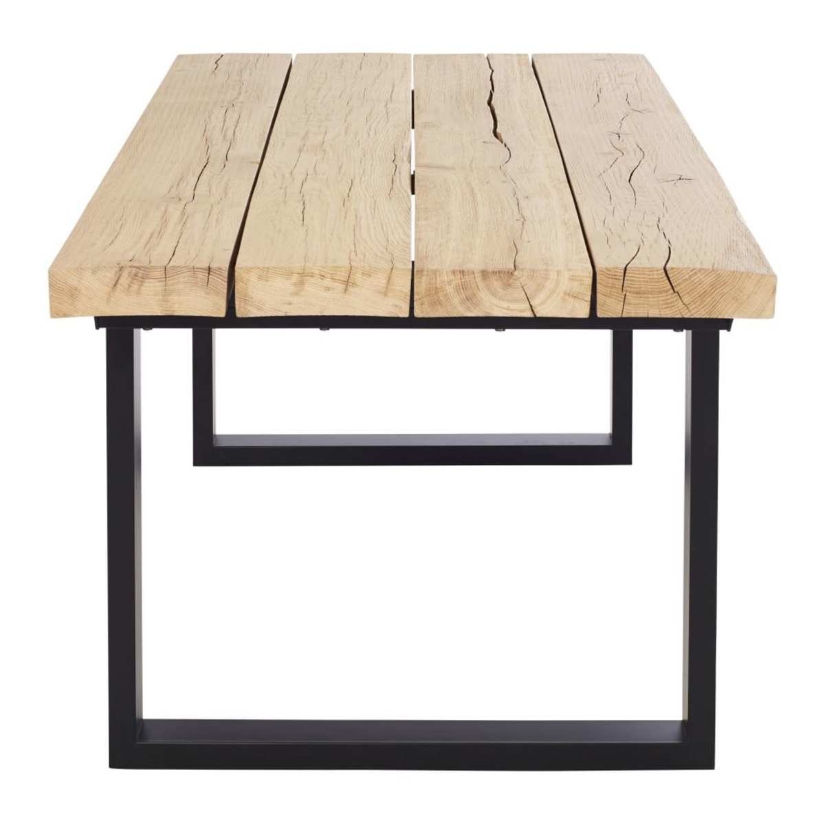 Solid Oak Beam 6/8-Seater Dining Table W180 Malouine – image 2