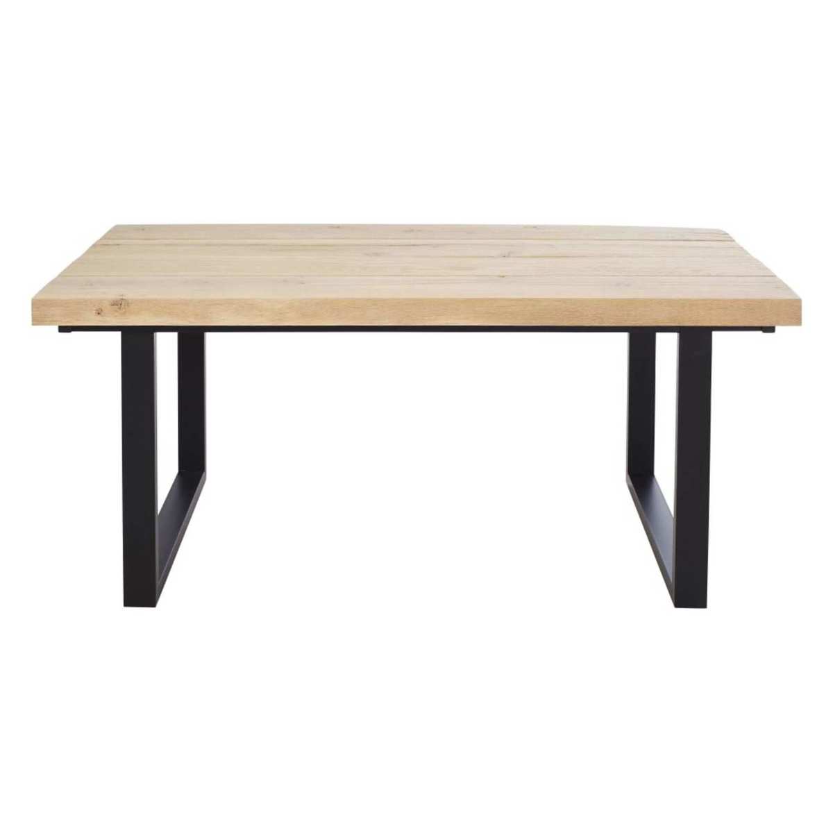 Solid Oak Beam 6/8-Seater Dining Table W180 Malouine – image 1