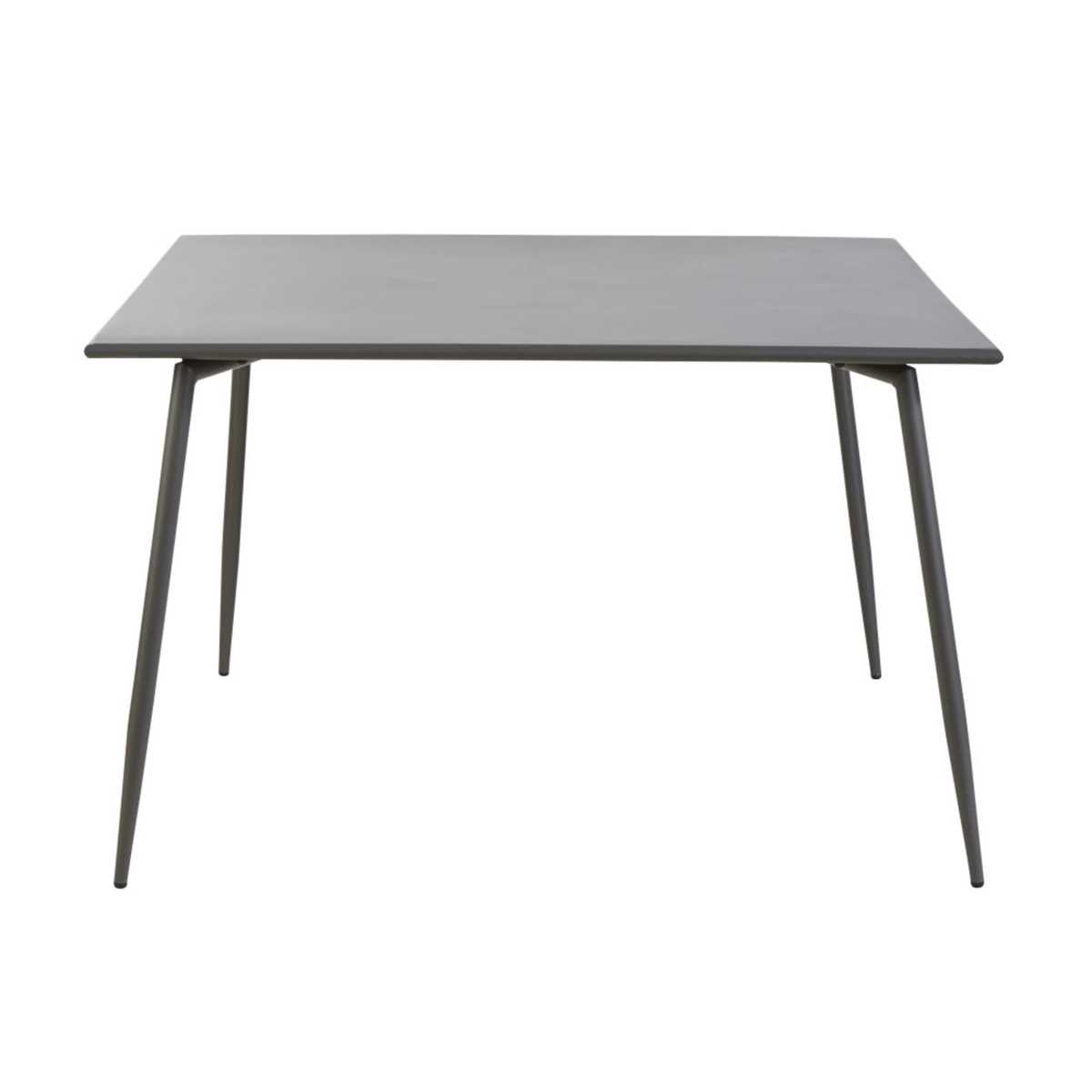 Anthracite Grey Metal 8-Seater Garden Table L120 Zinav – image 4