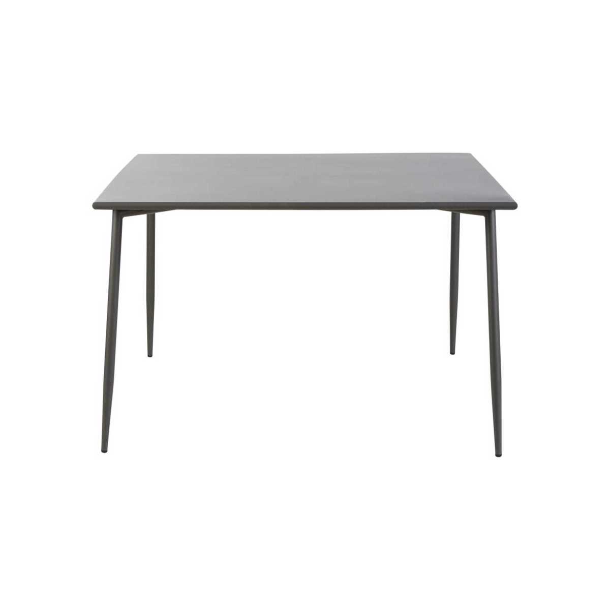 Anthracite Grey Metal 8-Seater Garden Table L120 Zinav – image 2