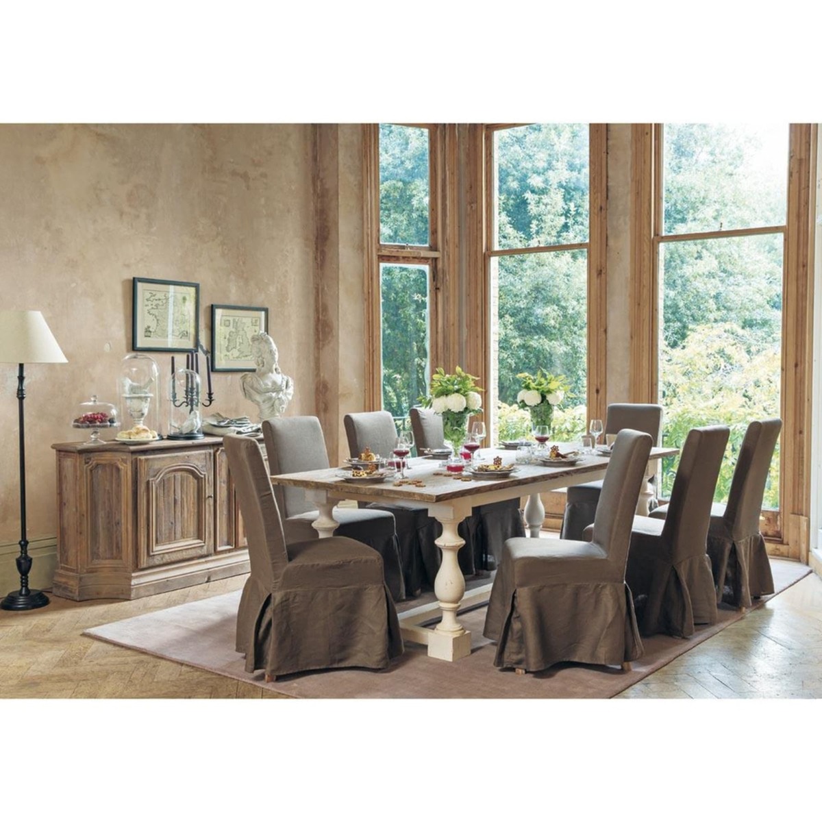 Solid Pine Dining Table W 250cm Montmorency – image 7