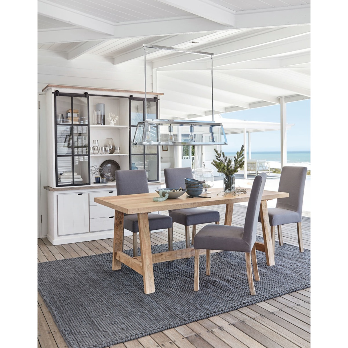 Mango Wood 6-8-Seater Dining Table L180 Farmers – image 6