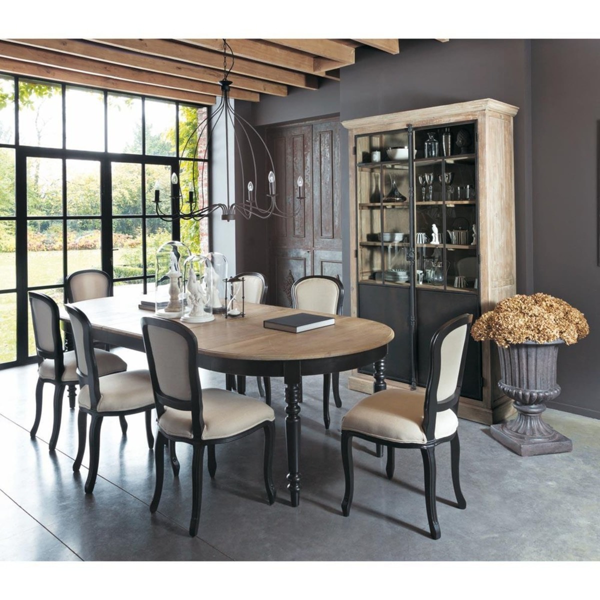Round Extendible 6-14 Seater Dining Table W125-325 Valencay – image 4