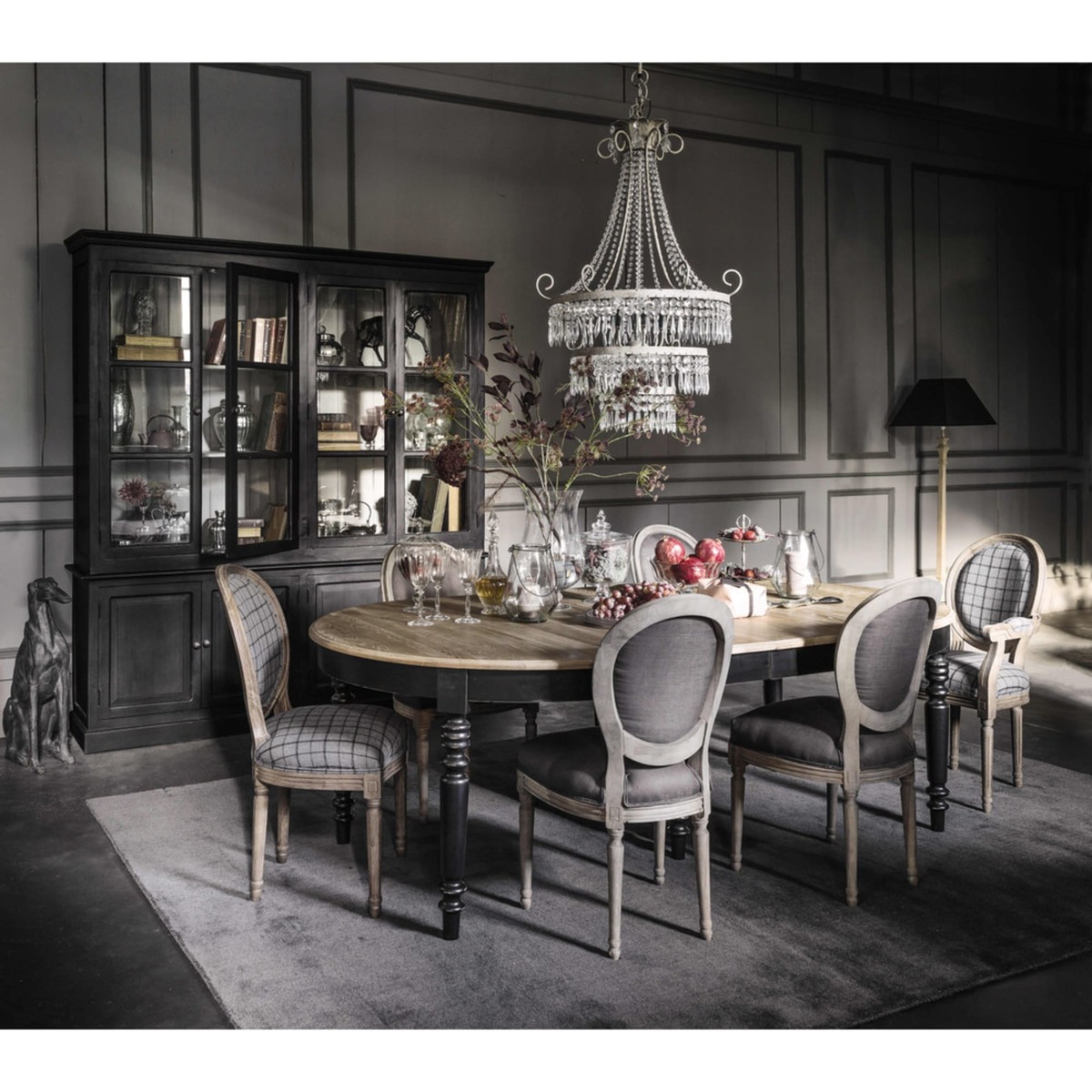 Round Extendible 6-14 Seater Dining Table W125-325 Valencay – image 7