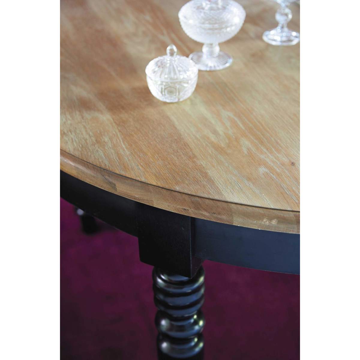 Round Extendible 6-14 Seater Dining Table W125-325 Valencay – image 9