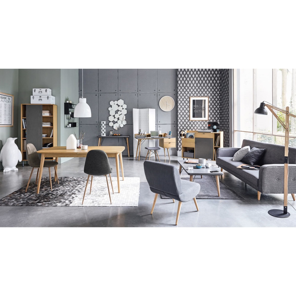 Extendible 6-10 Seater Dining Table L160-230 Bronx – image 3